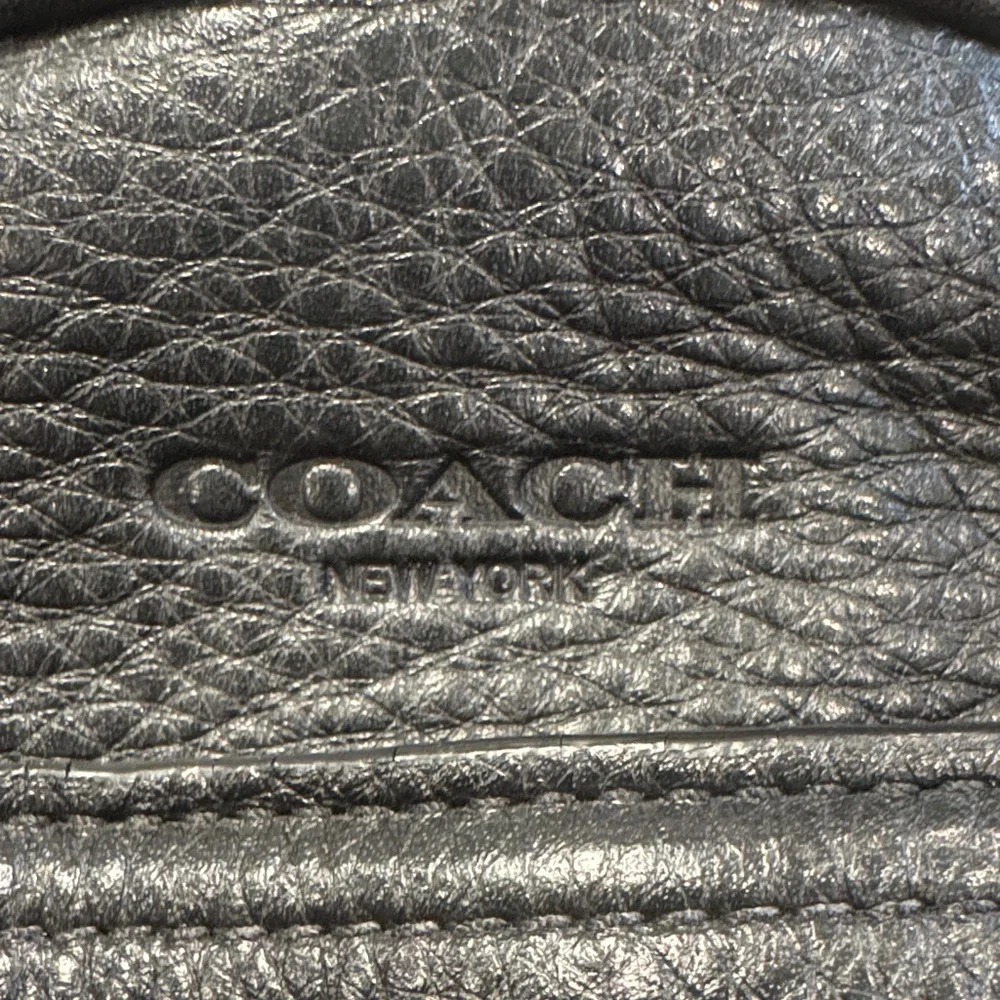 Coach Black Leather Briefcase